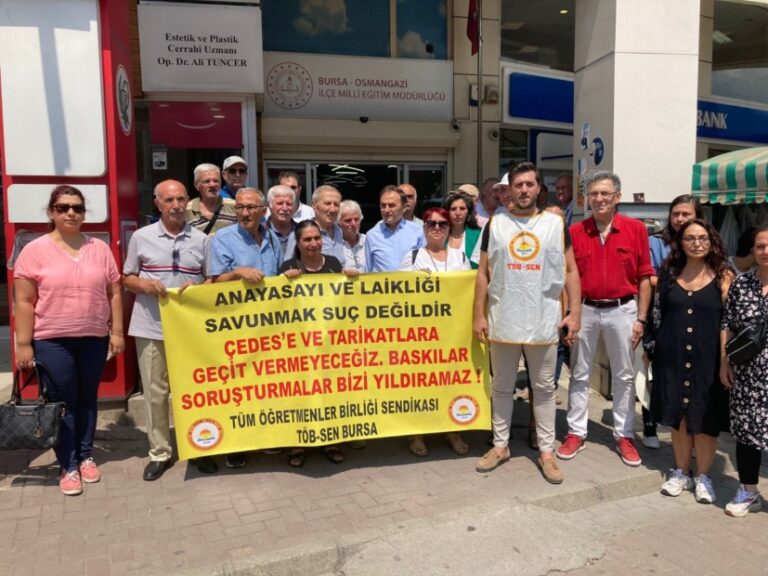 TÖB-SEN Serkan Bebek; “ÇEDES ve Tarikatlara İzin Vermeyeceğiz”