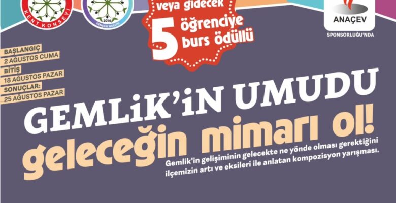 GEMLİKLİ 5 ÜNİVERSİTE ÖĞRENCİSİNE BURS