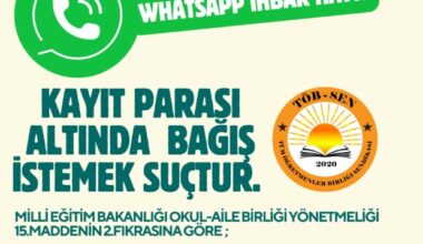 TÖB SEN WHATSAPP İHBAR HATTI KURULDU