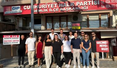 CHP Gemlik Gençlik Kolu Başkanı Görkem Hüseyin Erdoğan güven tazeledi.
