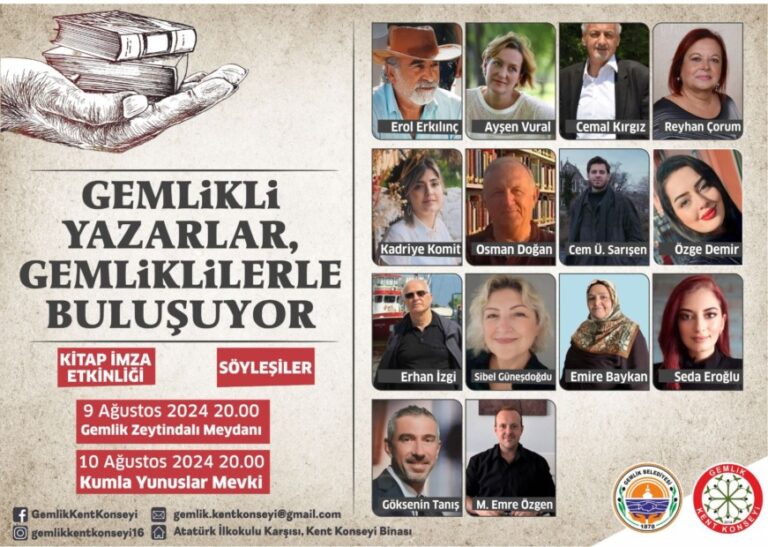 GEMLİK’Lİ YAZARLAR GEMLİKLİLER İLE BULUŞUYOR
