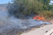 Zabıta fark etti, itfaiye söndürdü