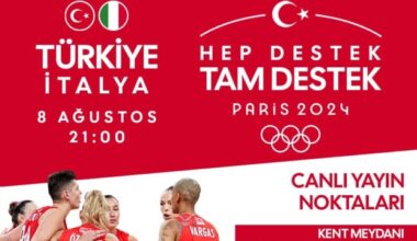 TÜRKİYE-İTALYA VOLEYBOL MAÇI DEV EKRANLARDA
