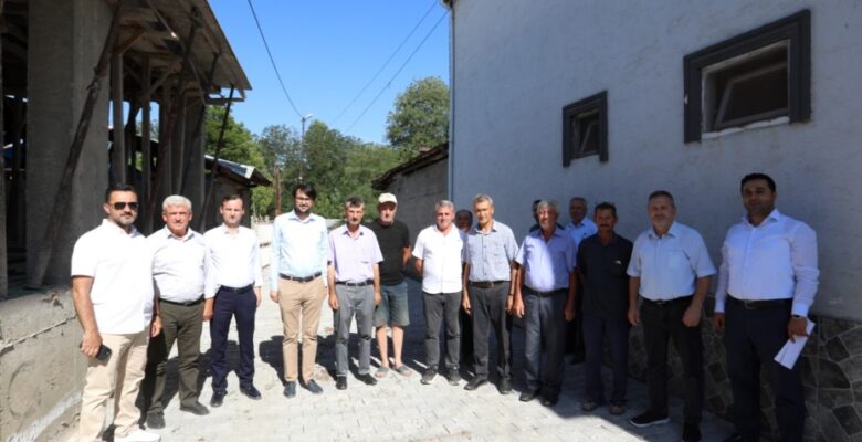 HAMAMLI MAHALLESİNDE SOKAKLAR PARKE TAŞLA KAPLANIYOR