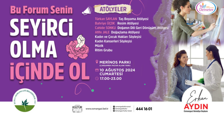 Osmangazi Belediyesi’nden Bursa Kadın ve Yaşam Forumu