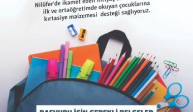 Nilüfer Belediyesi’nden öğrencilere kırtasiye desteği