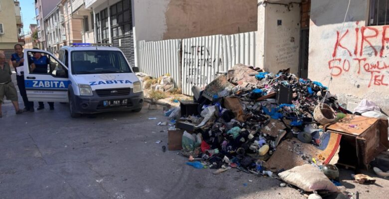 Gemlik’te düzensiz atığa zabıta müdahalesi