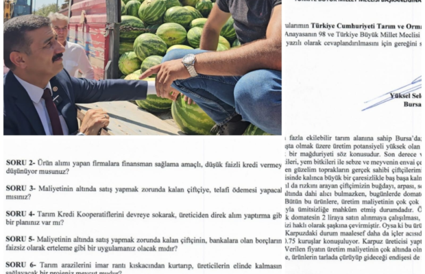 Türkoğlu, “Çiftçi Ölürse, Toprak Ölür; Toprak Ölürse, Memleket Ölür!”