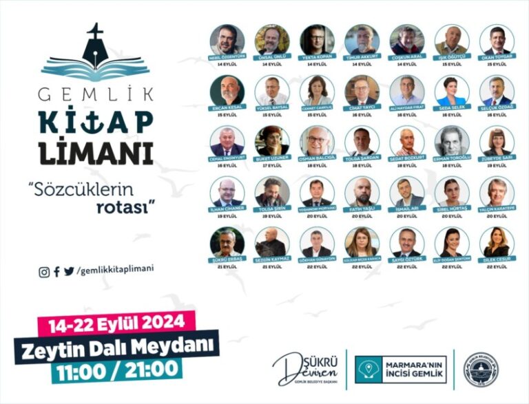 Gemlik Kitap Limanı 14 Eylül’de Start Alıyor