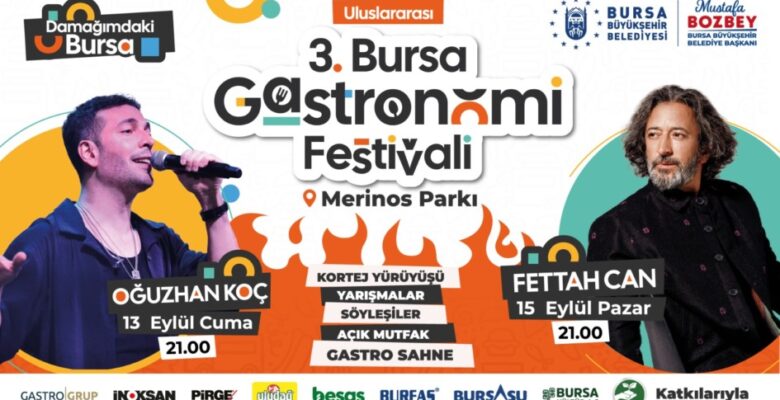 Bursa Gastronomi Festivali’nde ünlüler yağmuru