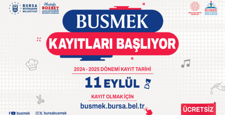 BUSMEK’te yeni dönem kayıtları başladı