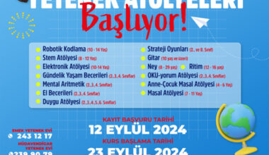 Çocuk ve Genç Yetenek Atölyeleri başlıyor