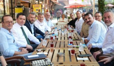 Başkan Aydın güne esnaf ziyareti ile başladı