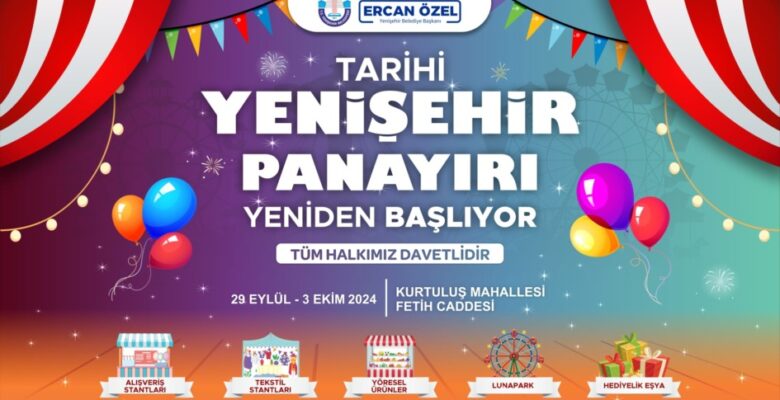 Tarihi Yenişehir Panayırı 40 yıl sonra yeniden kuruluyor…