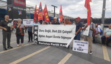 HKP Bursa İl Örgütü; “Ders Zili Değil Dert Zili Yine Çaldı !”