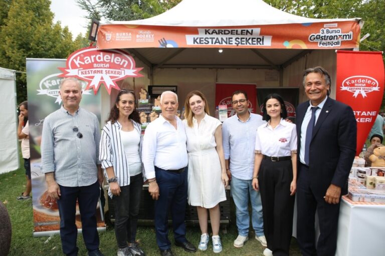 Bursa Gastronomi Festivali’nin yıldızı  Kardelen kestane şekeriydi