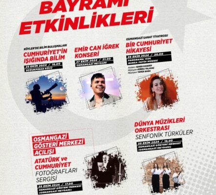 Osmangazi’de Cumhuriyet Bayramı coşku dolu kutlanacak