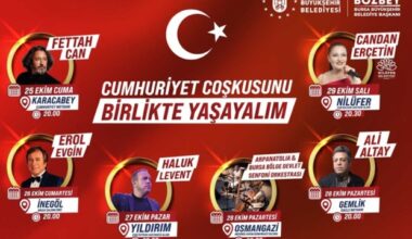 Bursa’da 29 Ekim’e yakışır kutlama programı