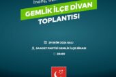 Saadet Partisi Gemlik İlçe Divan Toplantısı 29 Ekim’de