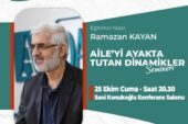 “AİLEYİ AYAKTA TUTAN DİNAMİKLER” SEMİNERİ DÜZENLENECEK