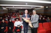 BAŞKAN TABAN ŞEHİT FEVZİ BAŞARAN ANADOLU İHL ÖĞRENCİLERİYLE BULUŞTU