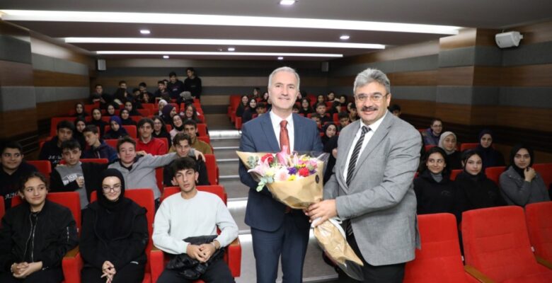 BAŞKAN TABAN ŞEHİT FEVZİ BAŞARAN ANADOLU İHL ÖĞRENCİLERİYLE BULUŞTU