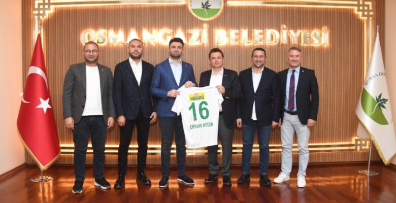 Başkan Aydın, Bursaspor Yönetimini ağırladı