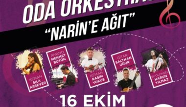 Oda Orkestrası Konseri, Narin’e Ağıt temasıyla gerçekleştirilecek