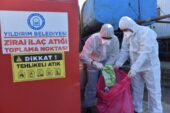 YILDIRIM’DA 580 KİLOGRAM ZİRAİ İLAÇ ATIK KUTUSU TOPLANDI