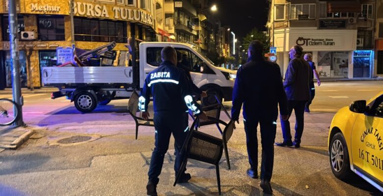 Gemlik’te Kaldırım İşgaliyle Mücadele Sürüyor