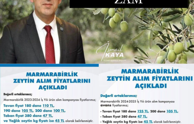 İYİ Parti Bursa İl Başkanı İsmail Kaya’dan Marmarabirlik Başkanına Tepki
