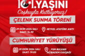 CHP BURSA İL BAŞKANLIĞI 29 EKİM KUTLAMA PROGRAMI
