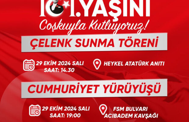 CHP BURSA İL BAŞKANLIĞI 29 EKİM KUTLAMA PROGRAMI