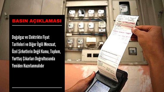 Doğalgaz ve Elektrikte Fiyat Tarifeleri Konusunda Dikkat Çektiler