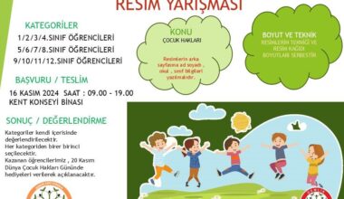 DÜNYA ÇOCUK HAKLARI” RESİM YARIŞMASI KAYITLARI BAŞLIYOR