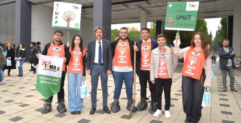 BUÜ’de ağaçlandırma çalışmaları devam ediyor