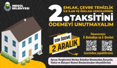 İNEGÖL BELEDİYESİ VEZNELERİ HAFTA SONU VE PAZARTESİ GÜNÜ MESAİLİ ÇALIŞACAK İNEGÖL BELEDİYESİ VEZNELERİ HAFTA SONU VE PAZARTESİ GÜNÜ MESAİLİ ÇALIŞACAK