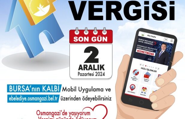 Osmangazi Belediyesi’nden vergi ödeme kolaylığı