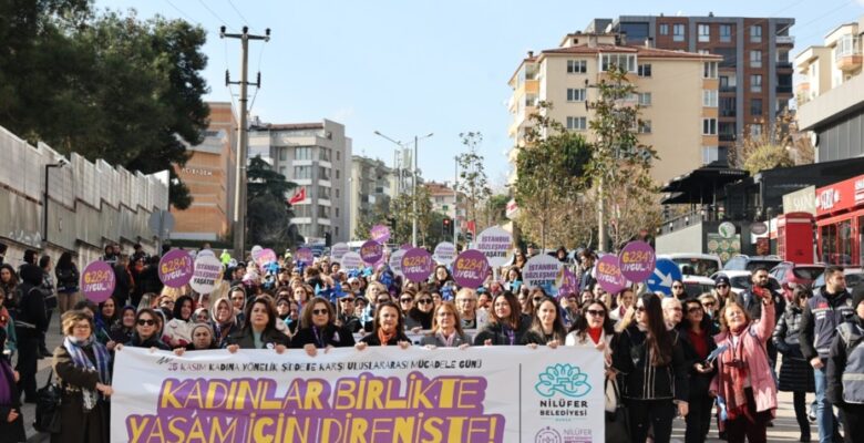 Nilüferli kadınlardan şiddete karşı tek ses