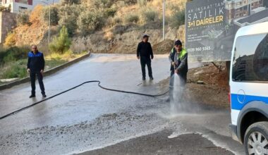 Yola beton döken firmaya ceza