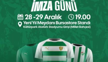 Bursa Yeni Yıl Meydanı’nda Bursaspor imza günü