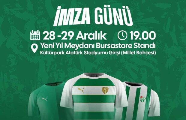 Bursa Yeni Yıl Meydanı’nda Bursaspor imza günü