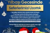 Bursa’da yılbaşı gecesi ulaşım seferleri uzatıldı