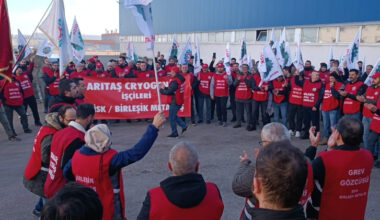 Birleşik Metal Bursa Şubesi grev yasağını tanımadı: Arıtaş Kriyojenik’te Grev Başladı.