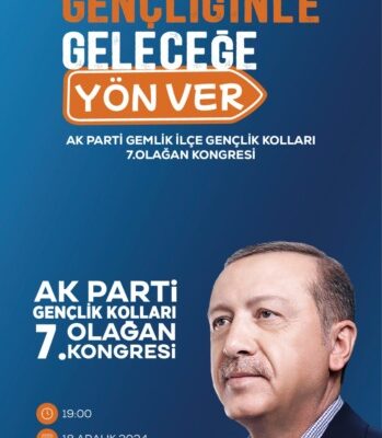 Ak Parti Gemlik’te Gençlik Kolları Kongresi Heyecanı Başladı