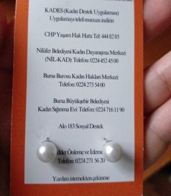 KULAĞINIZA KÜPE OLSUN: “KADINLAR İÇİN ŞİDDETLE MÜCADELEDE FARKINDALIK PROJESİ”