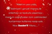 Saadet Partisi Gemlik’ten Yeni Yıl Mesajı