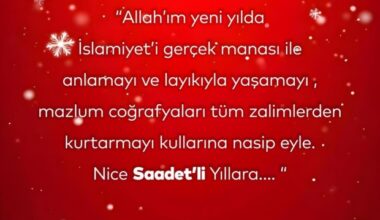 Saadet Partisi Gemlik’ten Yeni Yıl Mesajı