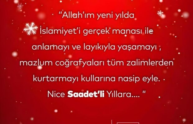 Saadet Partisi Gemlik’ten Yeni Yıl Mesajı