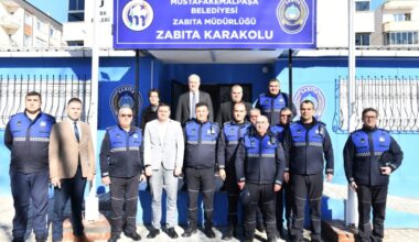 BAŞKAN ŞÜKRÜ ERDEM’DEN YENİ ZABITA KARAKOLUNA ZİYARET